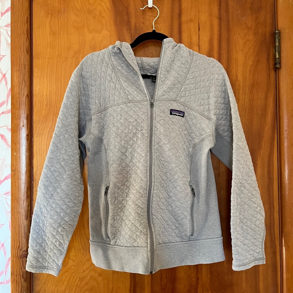 Patagonia Women's Organic Cotton Quilt Hoody Full Zip S